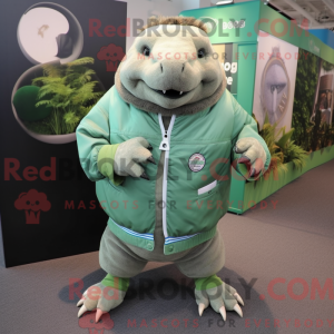 Green Glyptodon mascot...