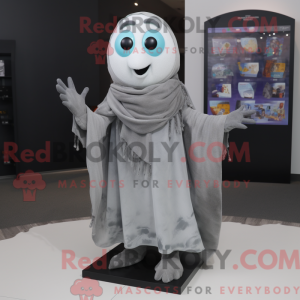 Gray Ghost mascot costume...
