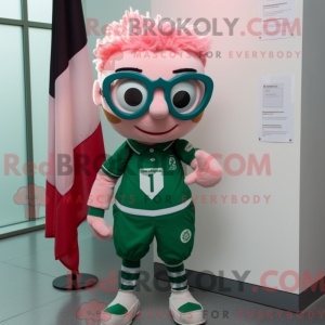 Pink Irish Flag mascot...