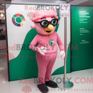 Pink Irish Flag mascot...