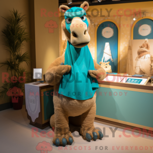 Turquoise Camel mascot...