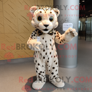Beige Leopard maskot...
