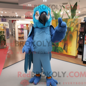 Sky Blue Macaw mascotte...