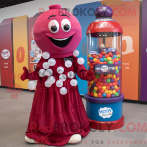 Maroon Gumball Machine...