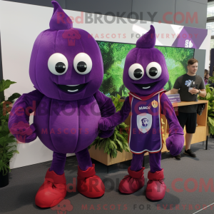 Purple Beet mascot costume...