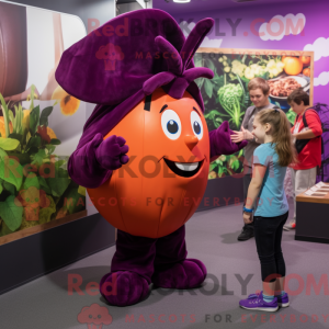 Purple Beet Maskottchen...