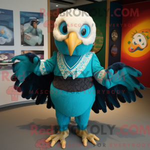 Turquoise Hawk mascot...