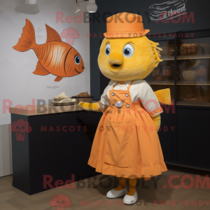 Peach Fish And Chips mascot...