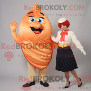 Peach Fish And Chips mascot...