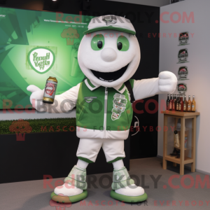 White Green Beer mascot...
