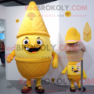 Yellow Ice Cream Cone...