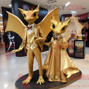 Gold Pterodactyl mascot...