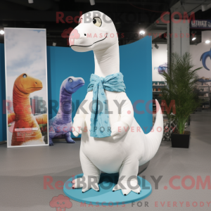 White Diplodocus mascot...