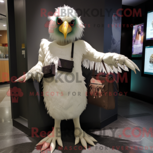 White Harpy mascot costume...