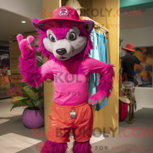 Costume de mascotte de loup...