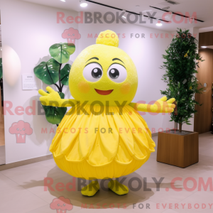 Lemon Yellow Plum mascot...