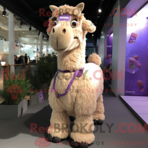 Lavendel Kamel Maskottchen...