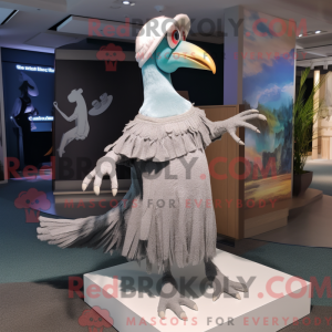 Sølv Dodo Bird maskot...