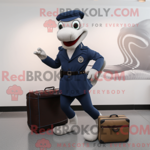 Maskottchenkostüm Navy...