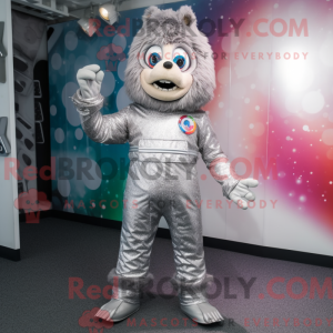 Sølv Men maskot kostume...