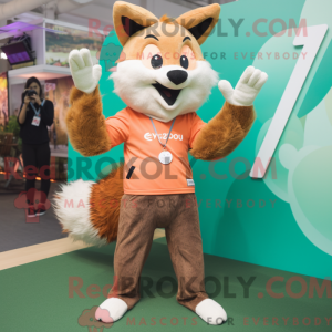 Brown Fox-maskotdraktfigur...