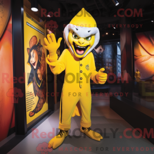 Yellow Vampire mascot...