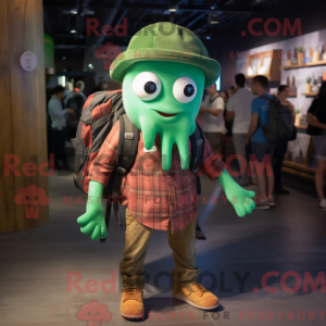 Green Octopus mascot...