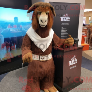 Brown Boer Goat mascot...