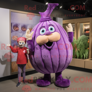 Maskottchenkostüm Purple...
