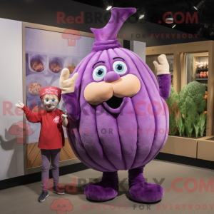 Purple Onion mascot costume...