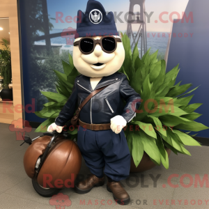 Navy Onion mascot costume...