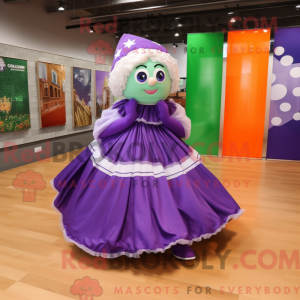 Purple Irish Flag mascot...