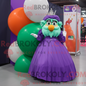 Purple Irish Flag mascot...