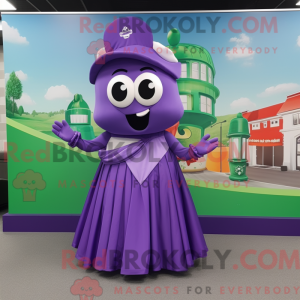 Purple Irish Flag mascot...