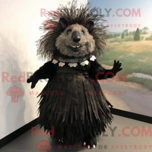 Black Porcupine mascot...