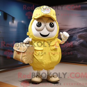 Lemon Yellow Oyster mascot...