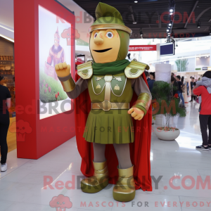 Olive Roman Soldier mascot...