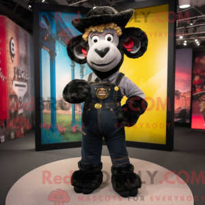 Black Ram mascot costume...