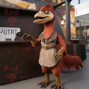 Rust Utahraptor maskot...