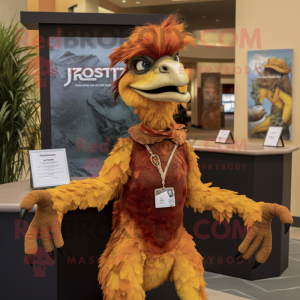 Rust Utahraptor maskot...