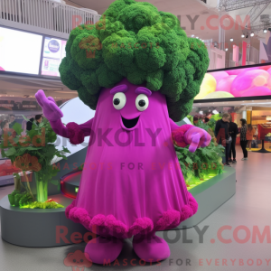 Magenta Broccoli mascot...