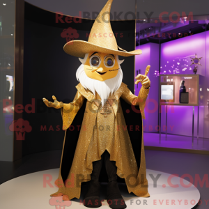 Gold Witch-maskotdraktfigur...