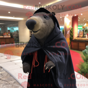 Black Capybara mascot...