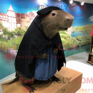 Black Capybara mascot...
