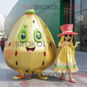 Guld vandmelon maskot...