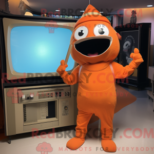 Orange Television mascot...