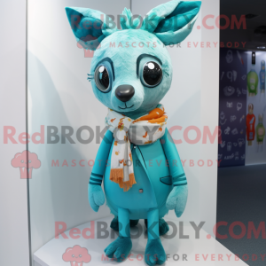 Disfraz de mascota Cyan Roe...