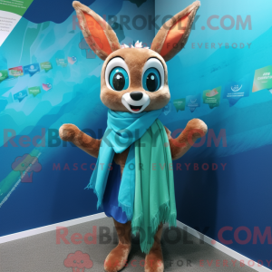 Cyan Roe Deer máscara...