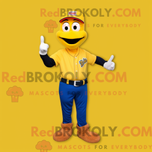 Guante de béisbol amarillo...