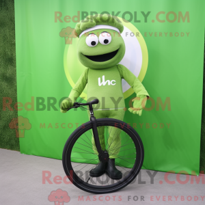 Olive Unicyclist mascot...
